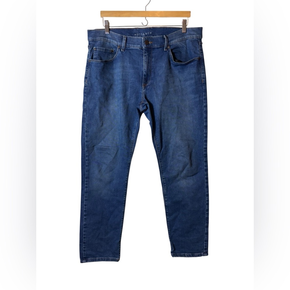 MOTT & BOW | denim blue jeans 35X30 slim 35 X 30